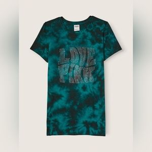 (Large) Victoria's Secret PINK Knit Short Sleeve Perfect T-shirt